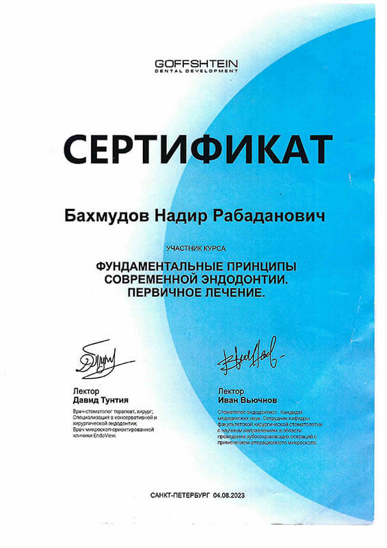 Сертификат 1