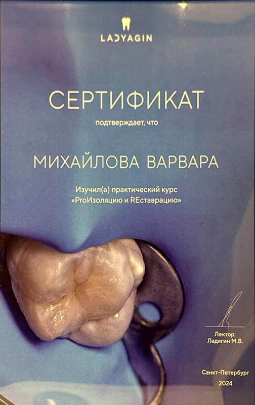 Сертификат 2